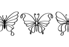 Outline:4l2kwktgk5y= Butterfly Stencil