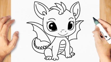 Baby:4ssgmv-Xa1q= Dragon Drawing