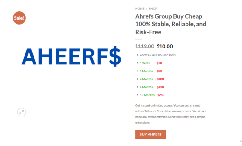 Ahrefs Group Buy: Access Premium SEO Tools for Just $10