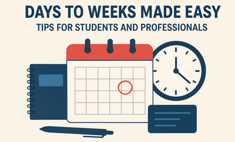 Days to Weeks Made Easy: Tips for Students and Professionals